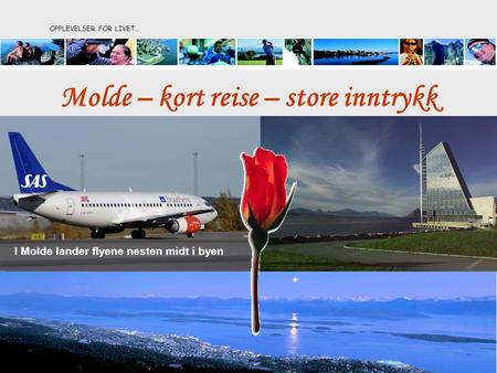 OPPLEVELSER FOR LIVET… I Molde lander flyene nesten midt i byen Molde – kort reise – store inntrykk.