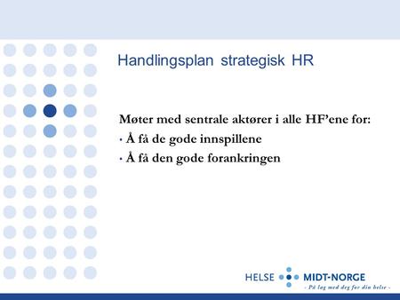 Handlingsplan strategisk HR