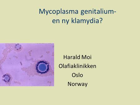 Mycoplasma genitalium- en ny klamydia?