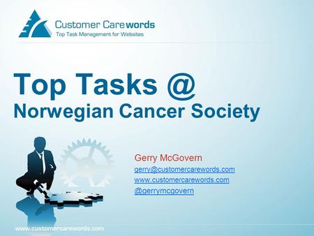 Top Norwegian Cancer Society Gerry McGovern