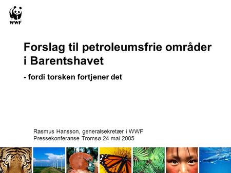 Forslag til petroleumsfrie områder i Barentshavet