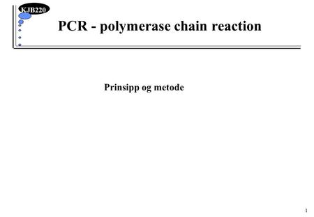 PCR - polymerase chain reaction
