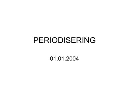 PERIODISERING 01.01.2004. Bergen Byarkiv2 Periodisering av arkiv Periodisering: alle saker som er avsluttet ved overgangen til ny arkivperiode skilles.