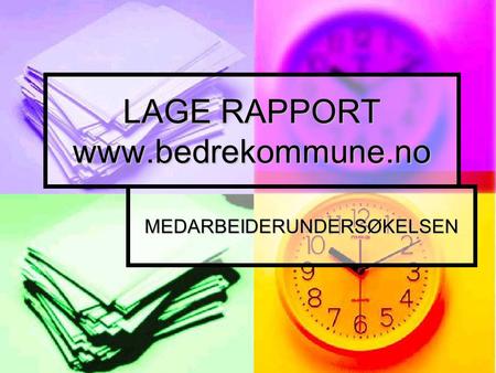 LAGE RAPPORT www.bedrekommune.no MEDARBEIDERUNDERSØKELSEN.