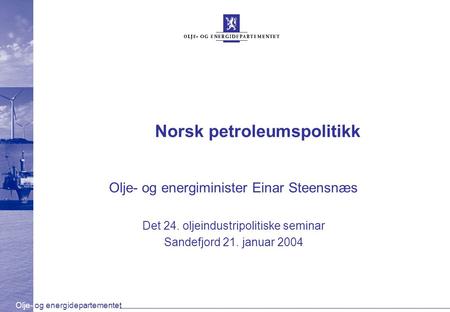 Norsk petroleumspolitikk