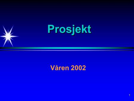 1 ProsjektProsjekt Våren 2002. 2 Digital bildebehandling -Utvikle generelle bildebehandlingsrutiner i Java -Bruk av Wavelets i digital bildebehandling.