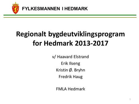 Regionalt bygdeutviklingsprogram for Hedmark