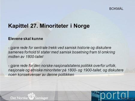 Kapittel 27. Minoriteter i Norge