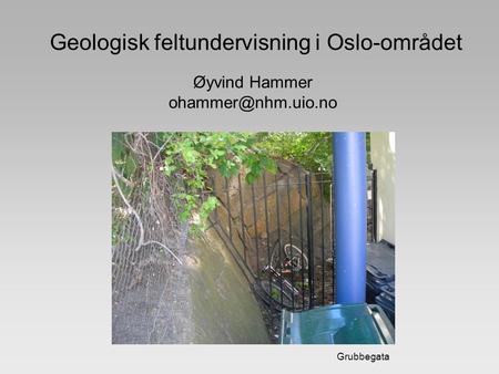 Geologisk feltundervisning i Oslo-området