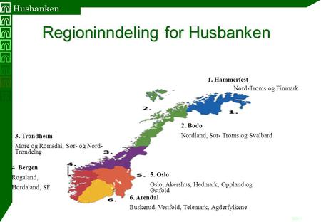 Regioninndeling for Husbanken