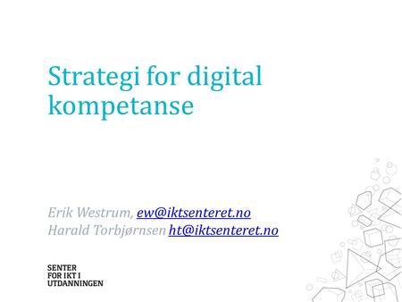 Strategi for digital kompetanse
