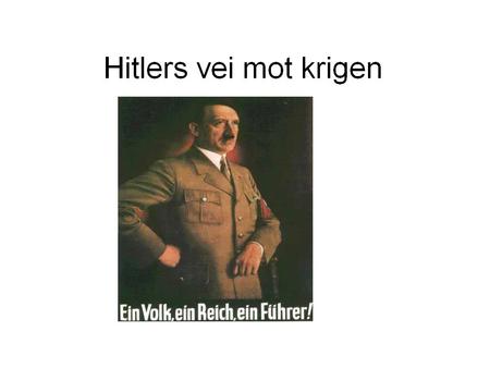 Hitler marsjerer inn i Rhinland