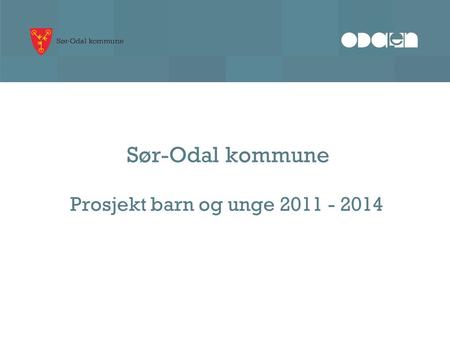 Sør-Odal kommune Prosjekt barn og unge 2011 - 2014.