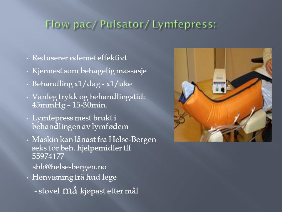 Flow pac/ Pulsator/ Lymfepress: