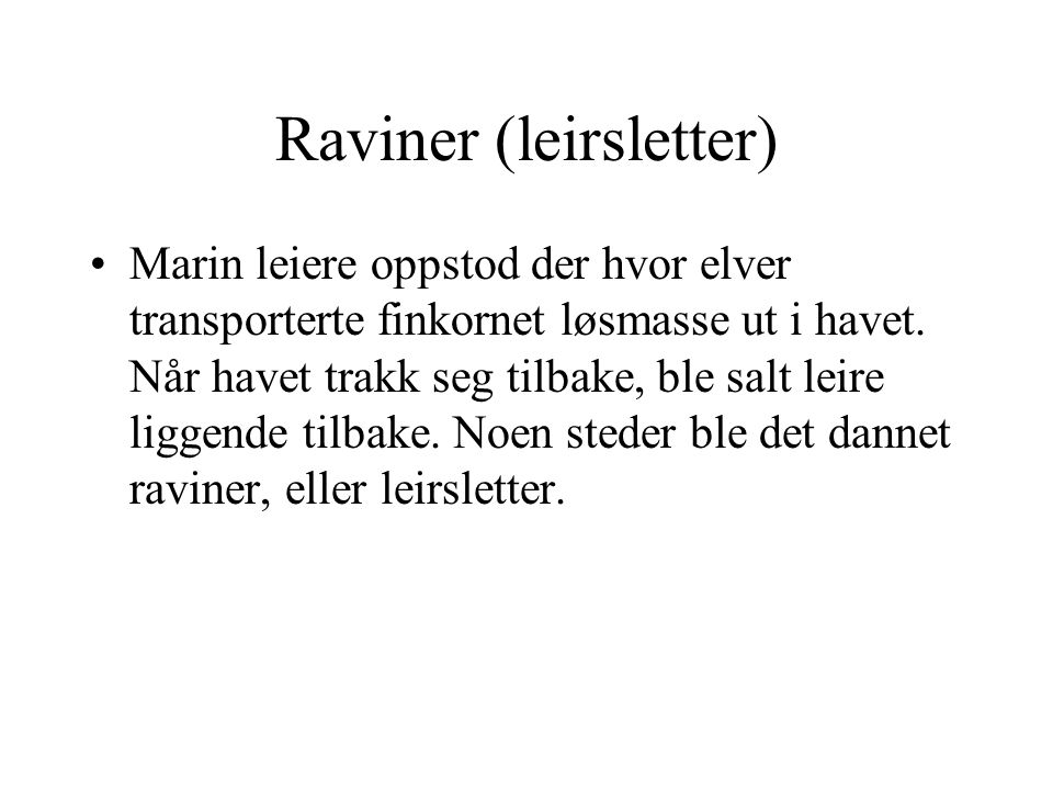 Raviner (leirsletter)