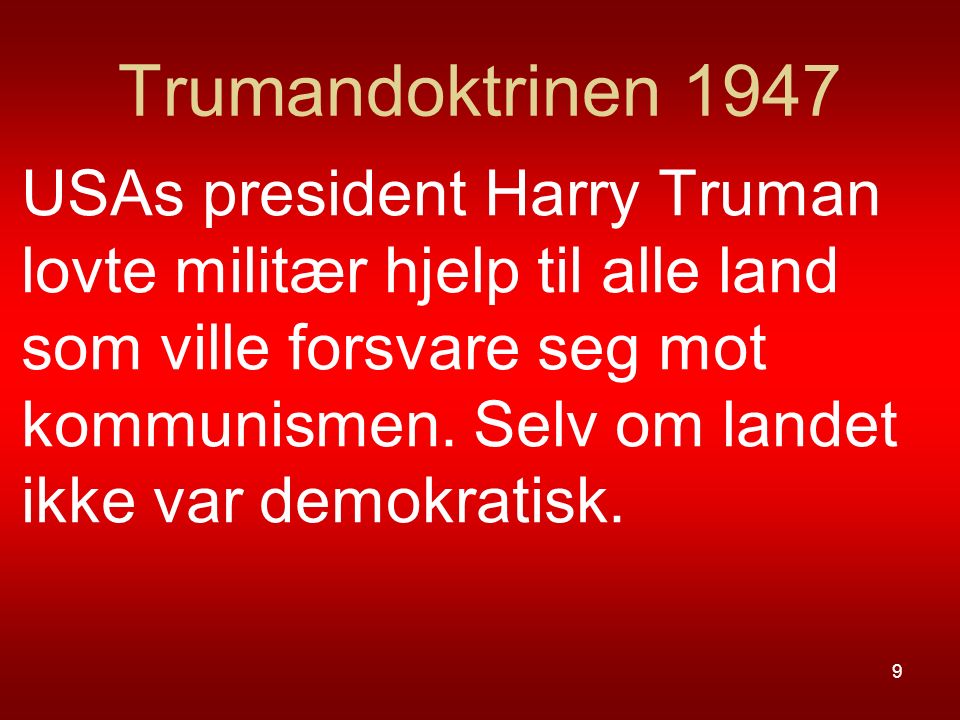 Trumandoktrinen 1947