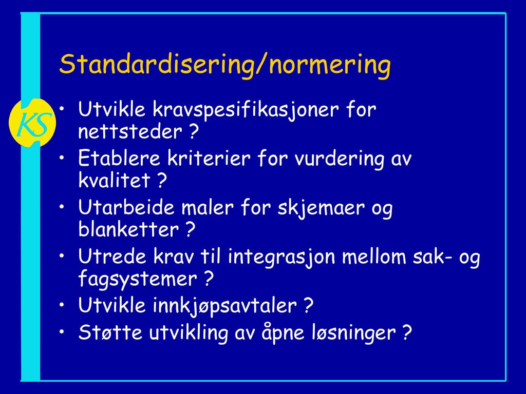 Standardisering/normering