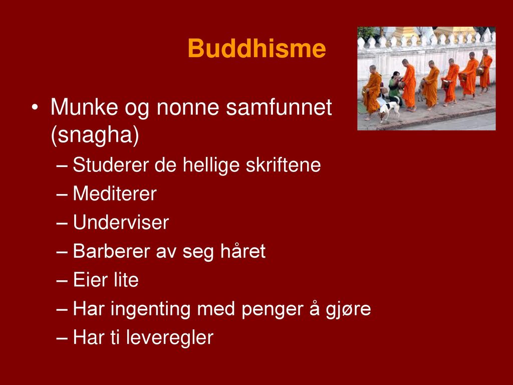 Buddhisme Munke og nonne samfunnet (snagha)