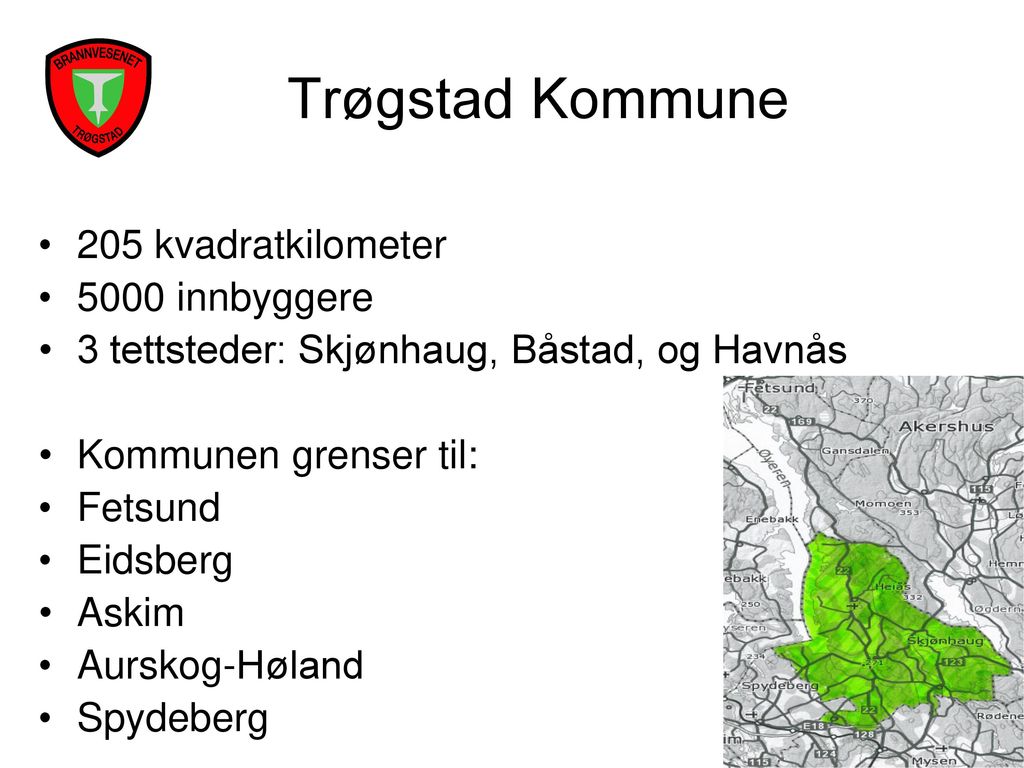 Trøgstad Kommune 205 kvadratkilometer 5000 innbyggere