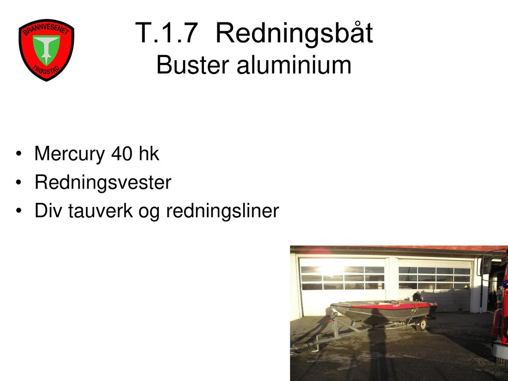 T.1.7 Redningsbåt Buster aluminium