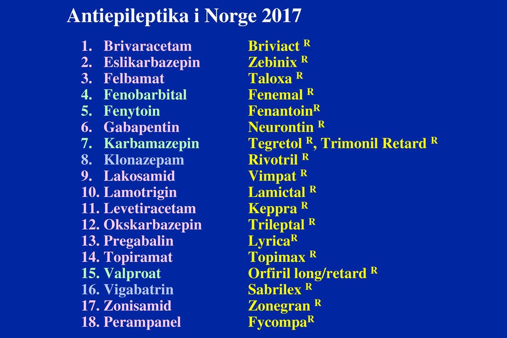 Antiepileptika i Norge 2017