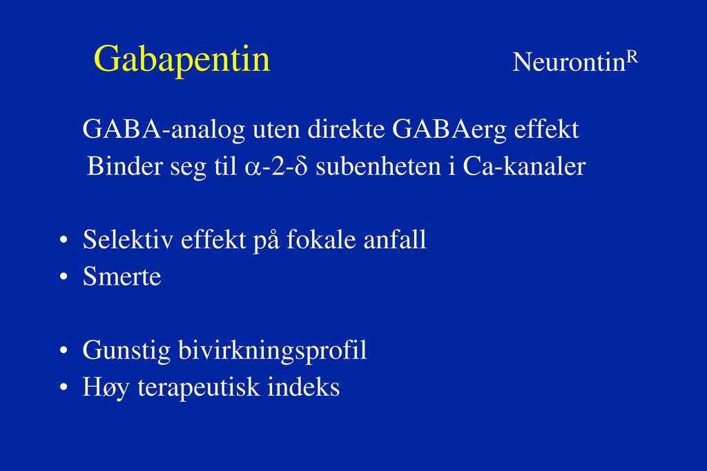 Gabapentin NeurontinR