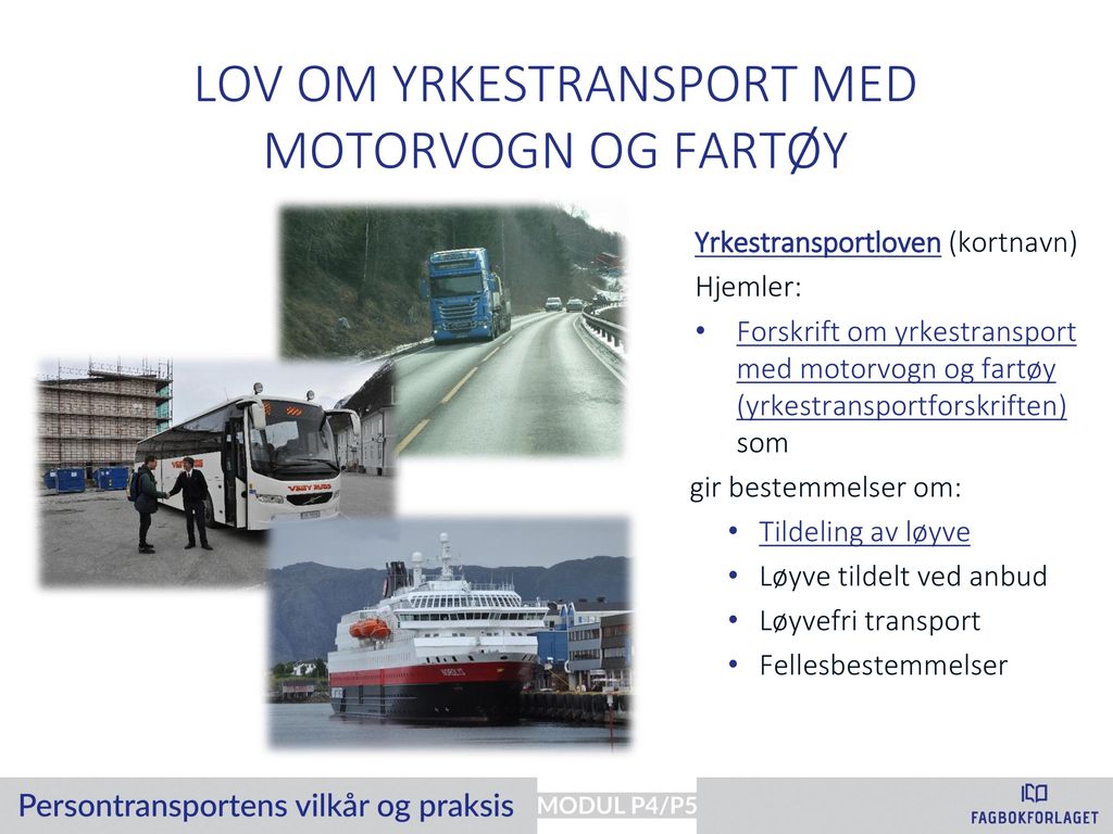 Lov om yrkestransport med motorvogn og fartøy