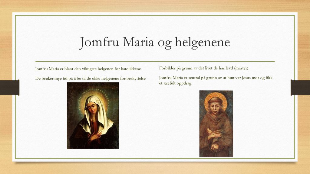 Jomfru Maria og helgenene