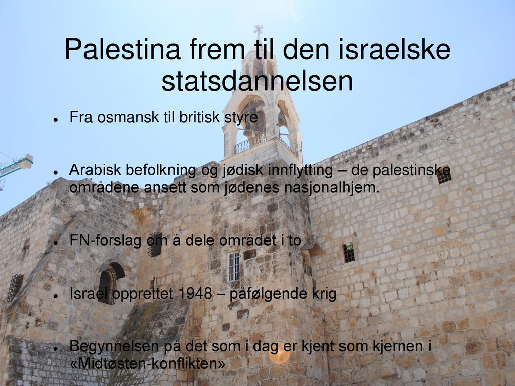 Palestina frem til den israelske statsdannelsen