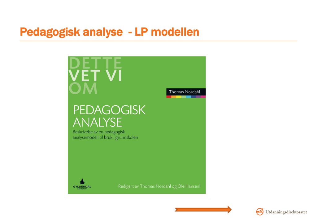 Pedagogisk analyse - LP modellen