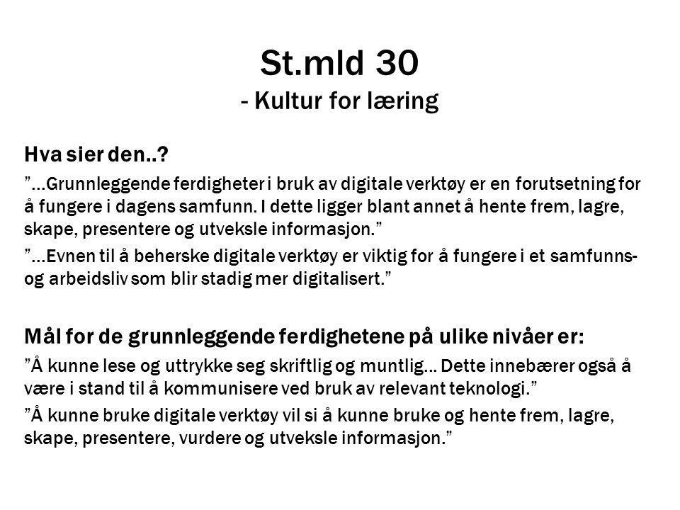 St.mld 30 - Kultur for læring