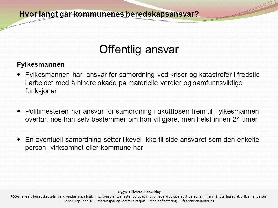Trygve Hillestad Consulting