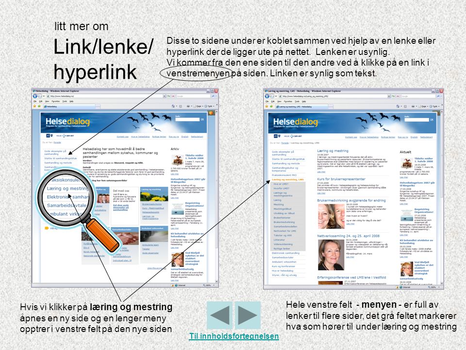 Link/lenke/ hyperlink