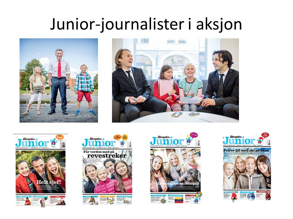 Junior-journalister i aksjon