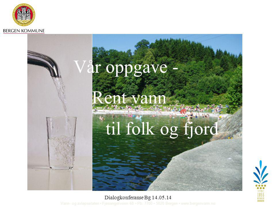 Vår oppgave - Rent vann til folk og fjord Dialogkonferanse Bg