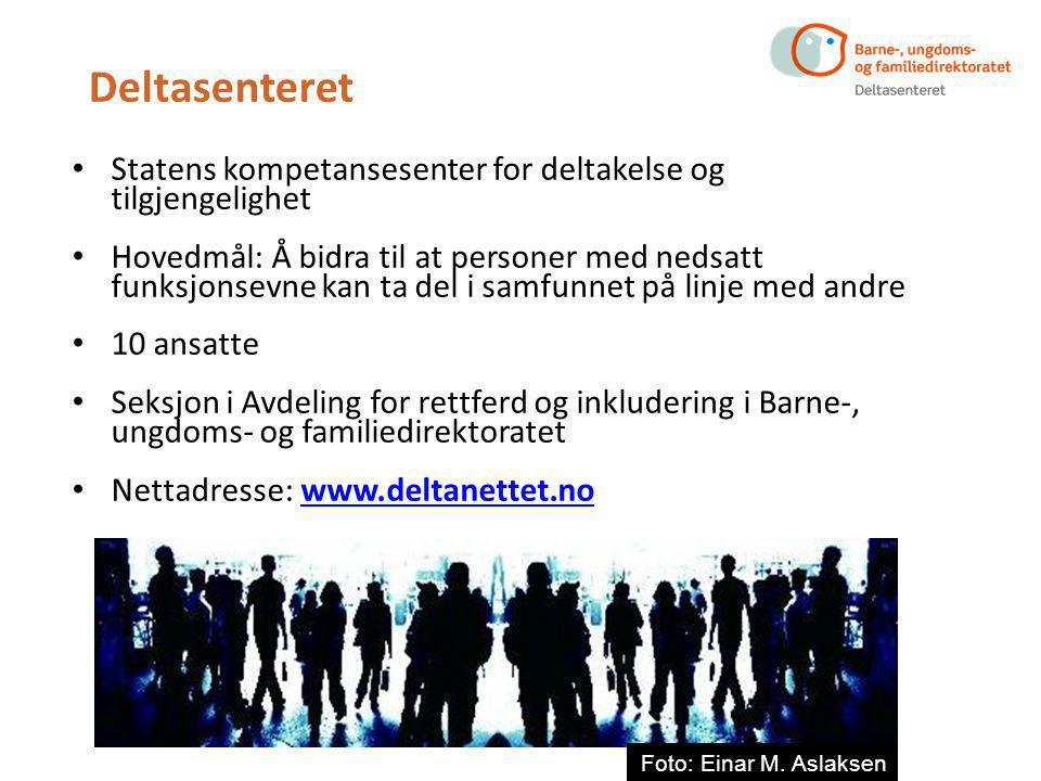 Deltasenteret Statens kompetansesenter for deltakelse og tilgjengelighet.