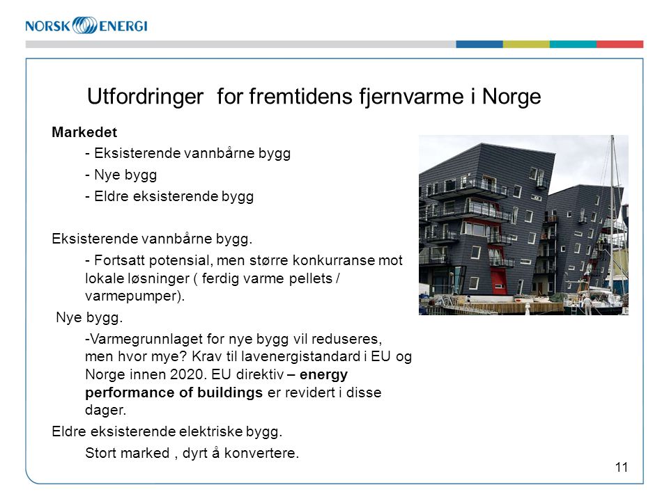 Utfordringer for fremtidens fjernvarme i Norge