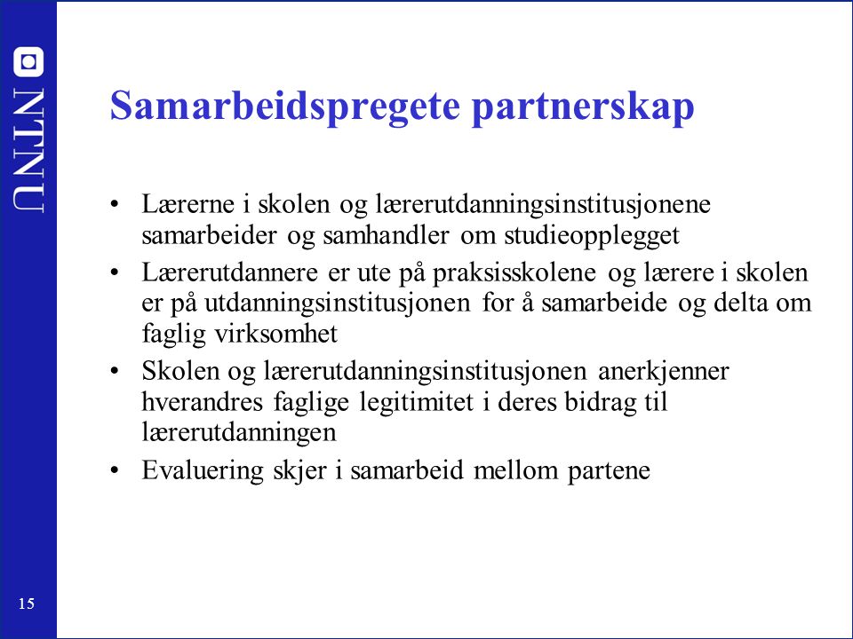 Samarbeidspregete partnerskap