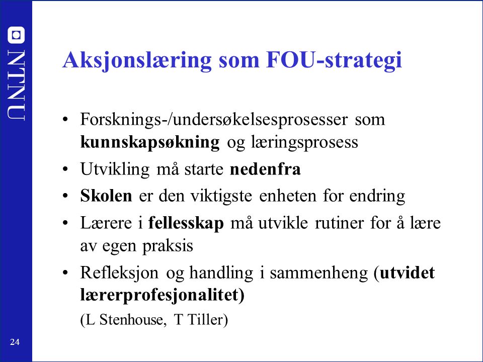 Aksjonslæring som FOU-strategi