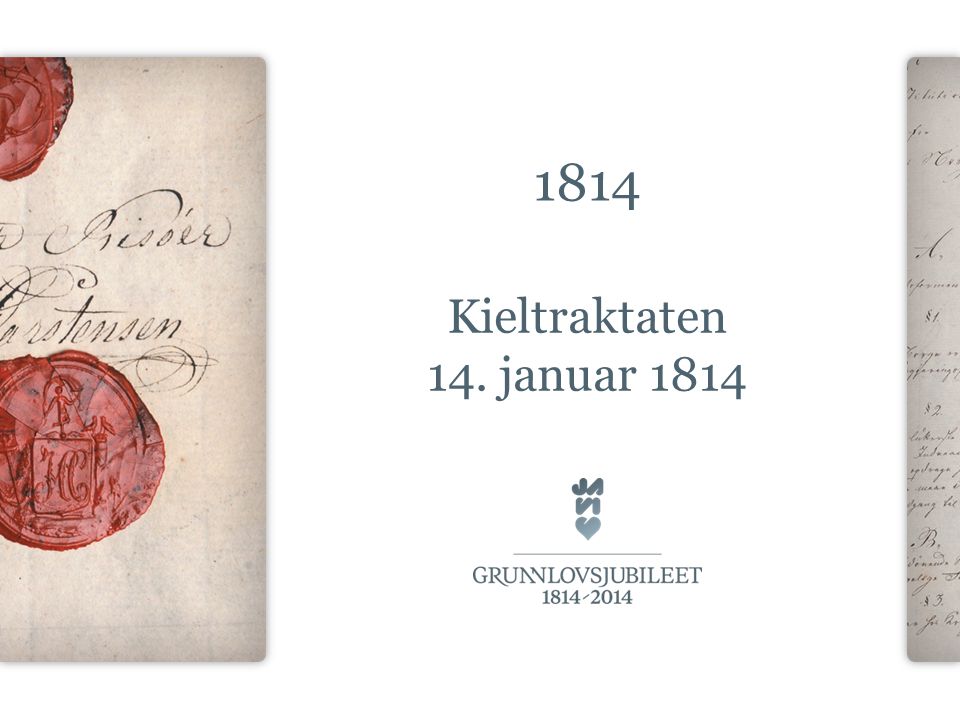 1814 Kieltraktaten 14. januar 1814