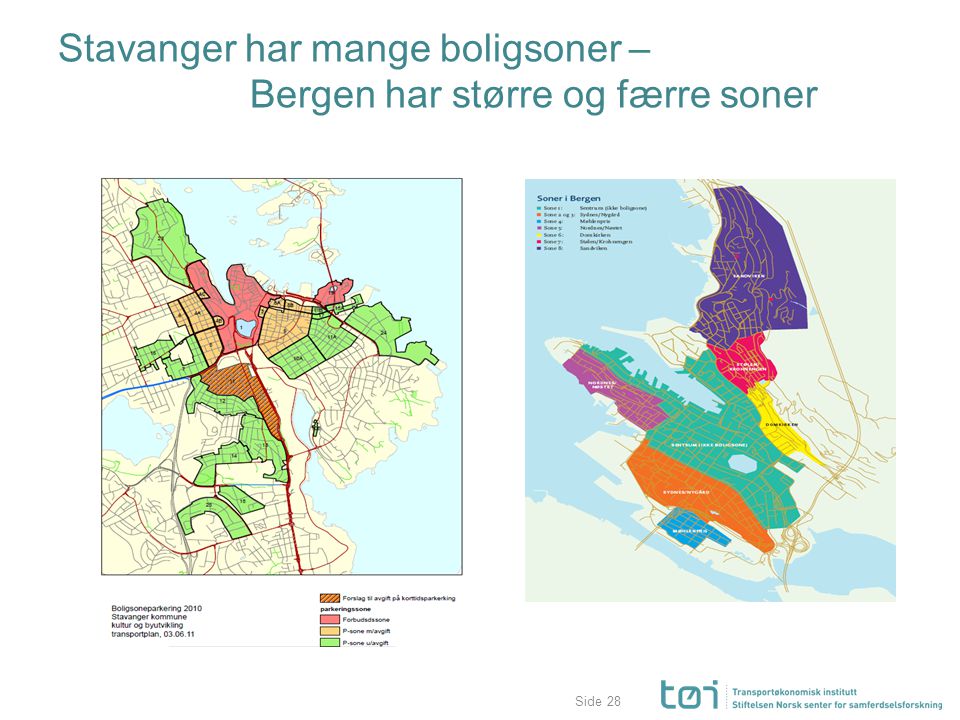 Stavanger har mange boligsoner – Bergen har større og færre soner