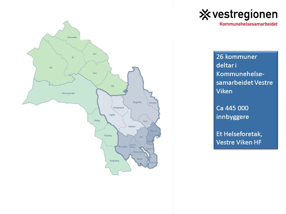 26 kommuner deltar i Kommunehelse- samarbeidet Vestre Viken