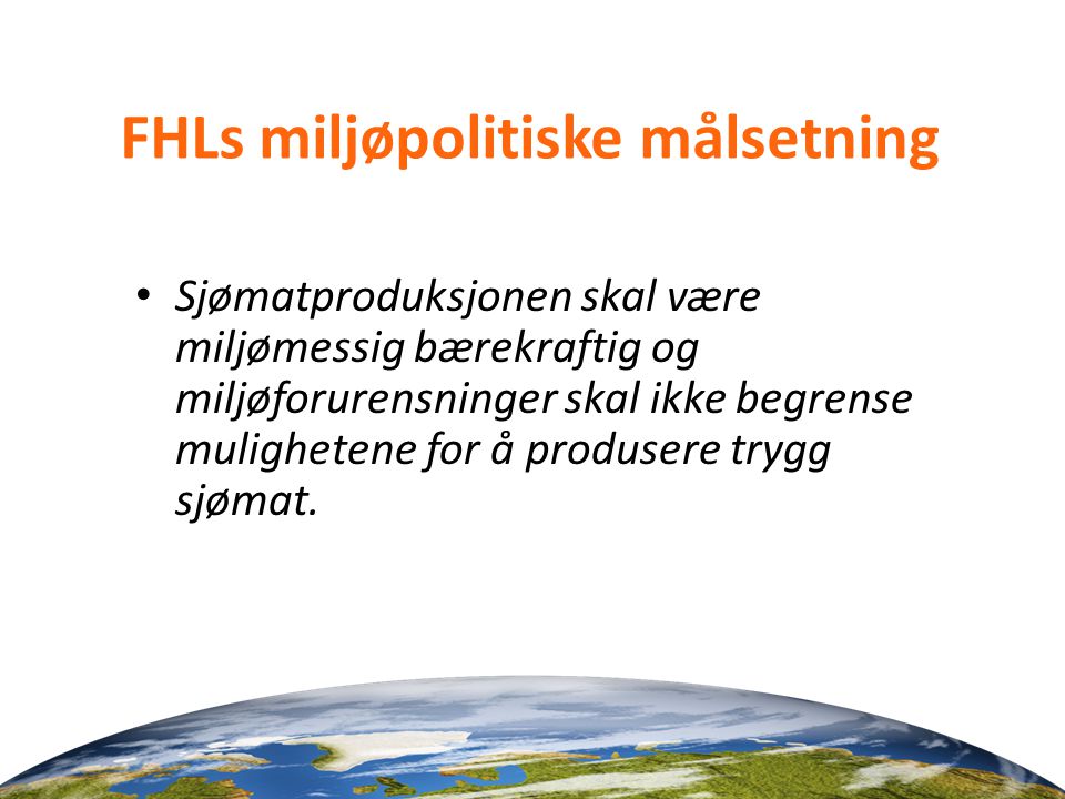 FHLs miljøpolitiske målsetning