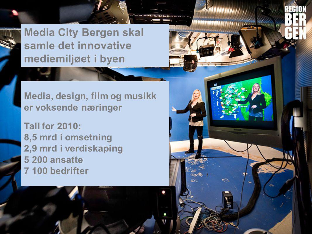 Media City Bergen skal samle det innovative mediemiljøet i byen