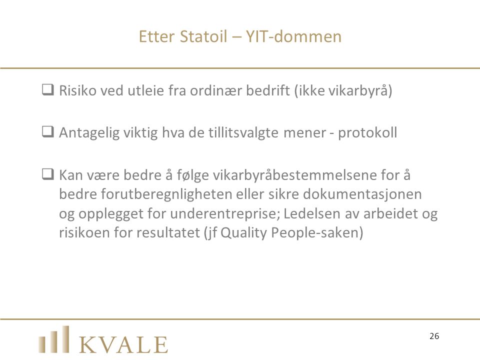 Etter Statoil – YIT-dommen