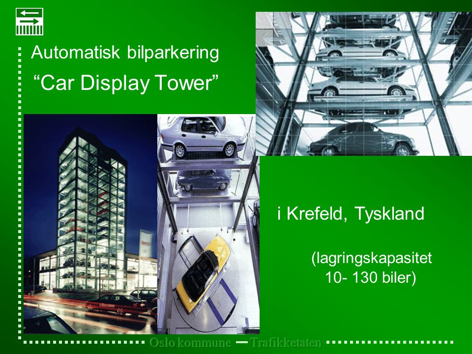 Car Display Tower Automatisk bilparkering i Krefeld, Tyskland