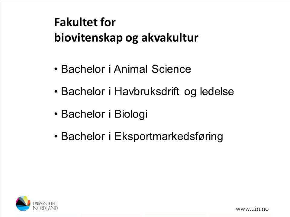 Fakultet for biovitenskap og akvakultur