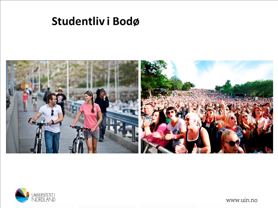 Studentliv i Bodø Aktivt kulturliv konserter, kino, klubber