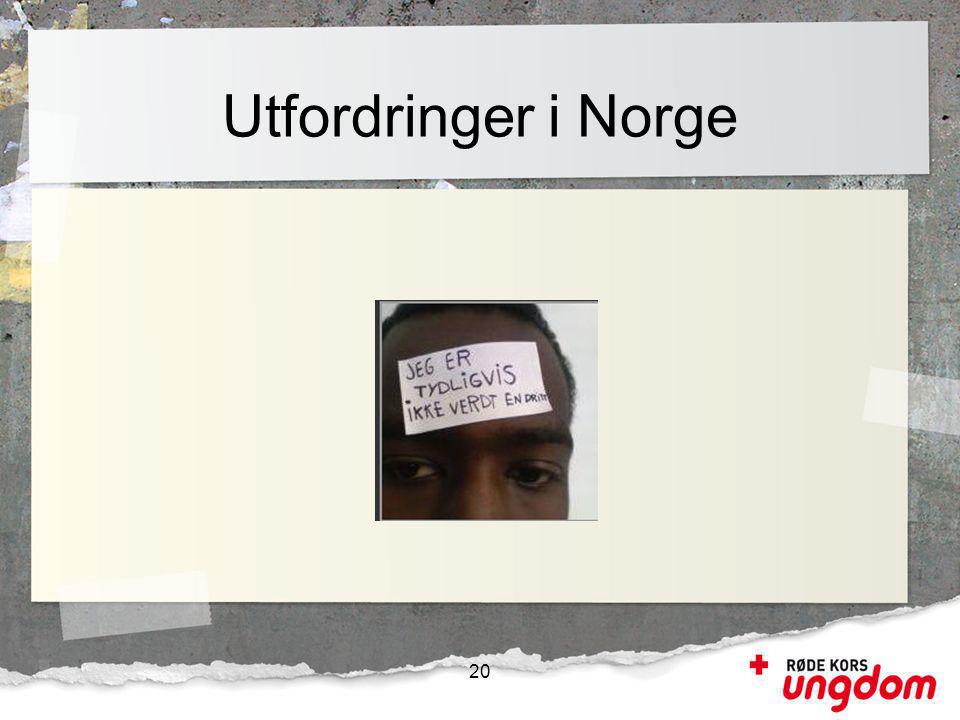 Utfordringer i Norge humanitære utfordringer nasjonalt: