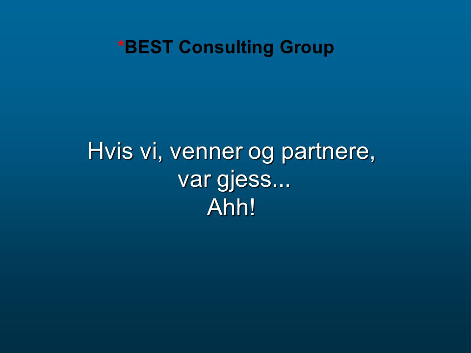 *BEST Consulting Group
